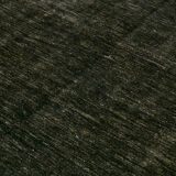 Hand-knotted anatolian antique 1970s 213 cm x 298 cm black wool carpet