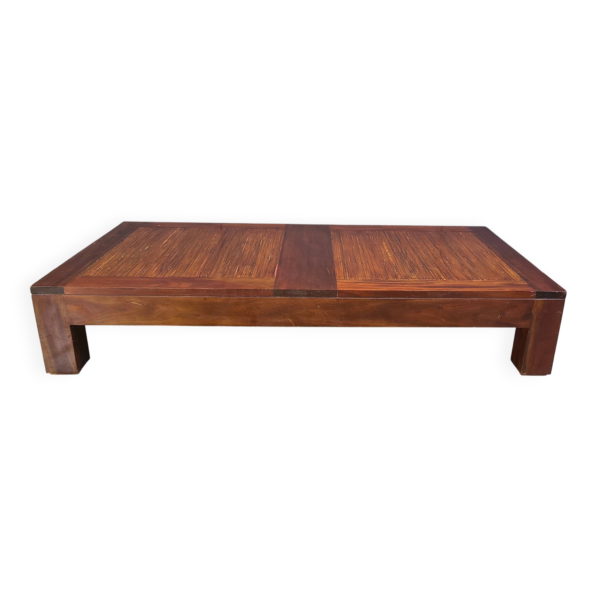 XXL coffee table in bamboo, 1980s