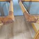 Pair of rattan bedside tables