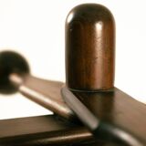 ball brutalist coatrack wood scandianvian