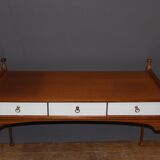 Flat Desk Three Drawers And Lacquer Maison Gauthier Around 1960