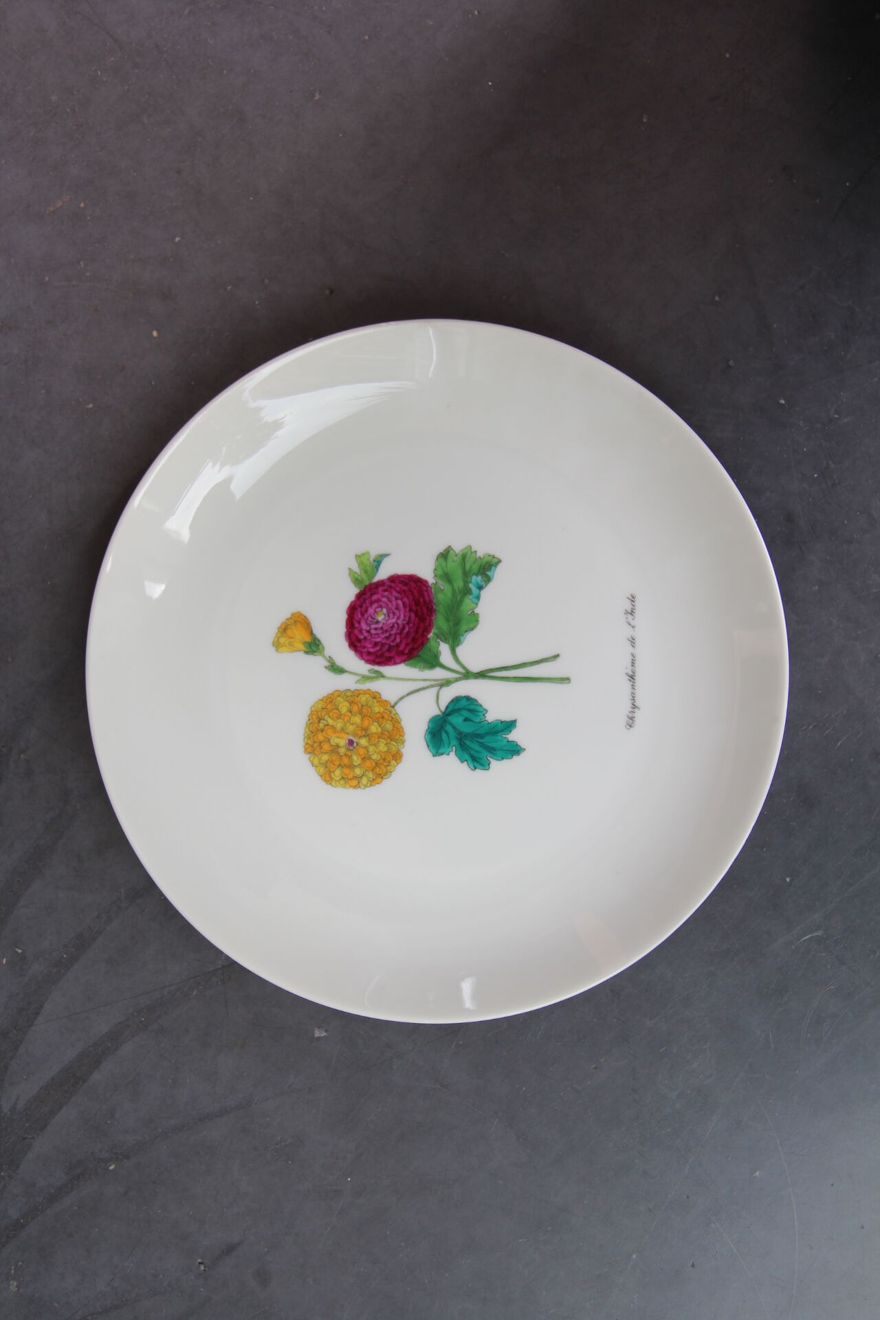 6 NBD Limoges dessert plates illuminated by hand