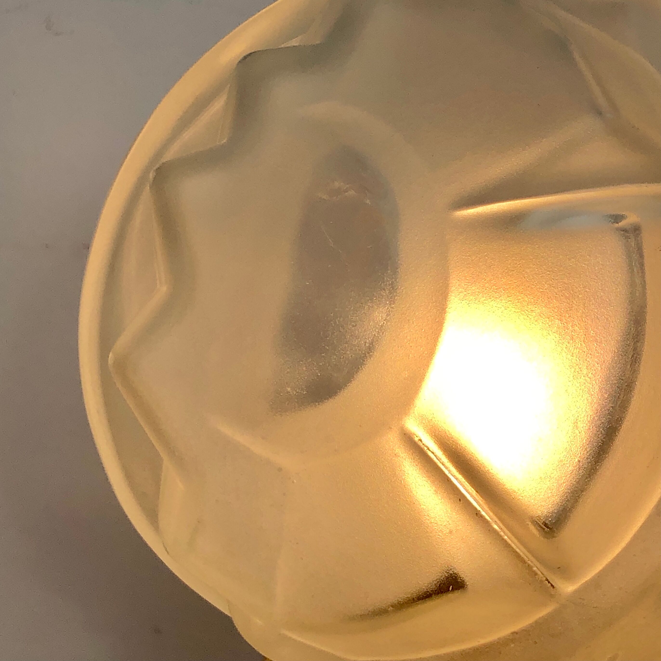 Vintage art deco globe installation lamp