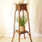 Oak stool from the early 20th century 110 x 46