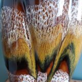 Sarreguemines Digoin flamed ceramic vase