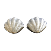 Pair of vintage art deco style shell wall lights