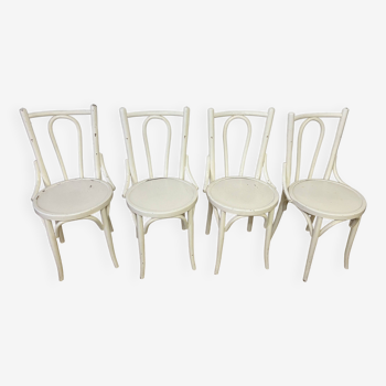 Série de 4 chaises bistrot vintage