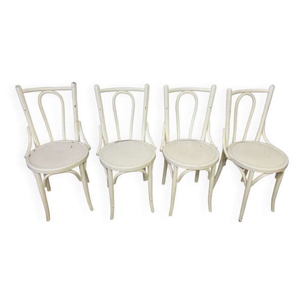 Série de 4 chaises bistrot vintage