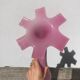 Grand vase fleur opaline rose