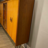 Bibliothèque sur les jambes vintage des années 60, années 1960