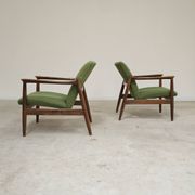 Paire de fauteuils vert GMF 64 par
Edmund Homa, Pologne 1960