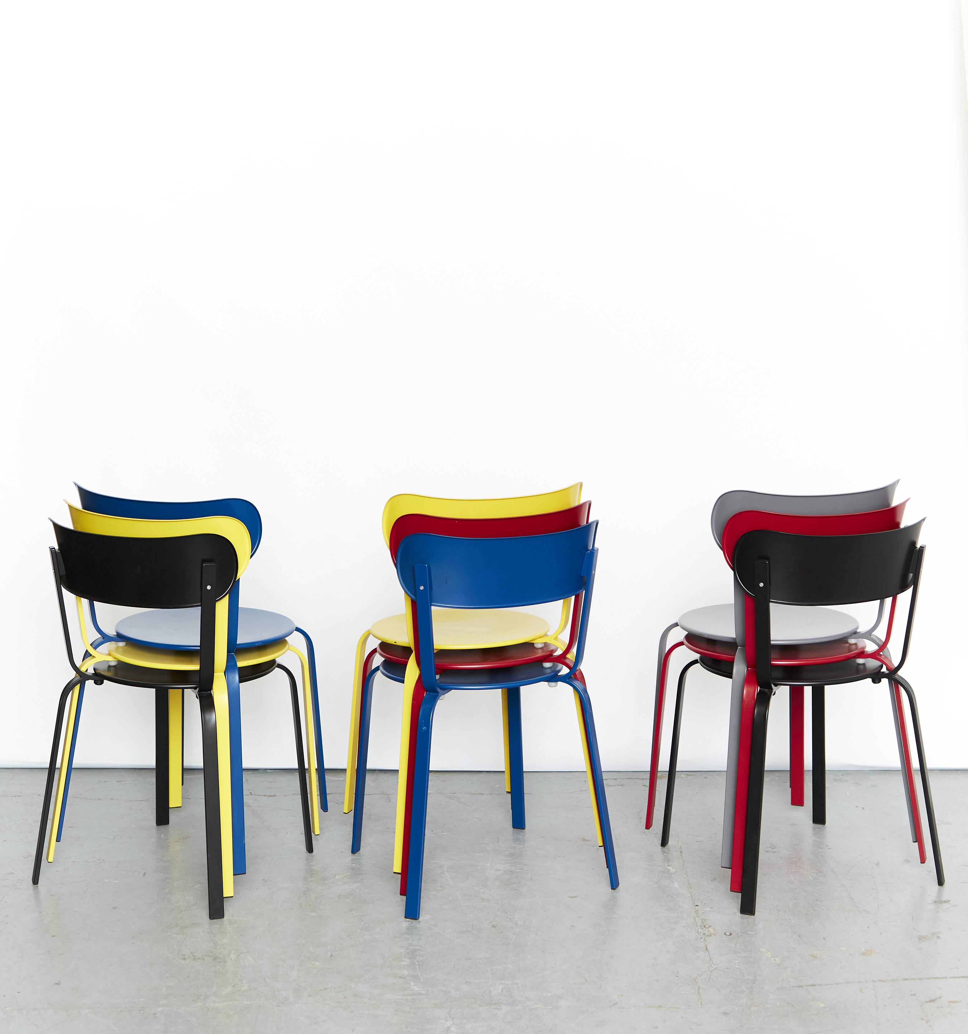 Chaise Patrick Norguet « Stil S48 » pour Lapalma I Lot de 9