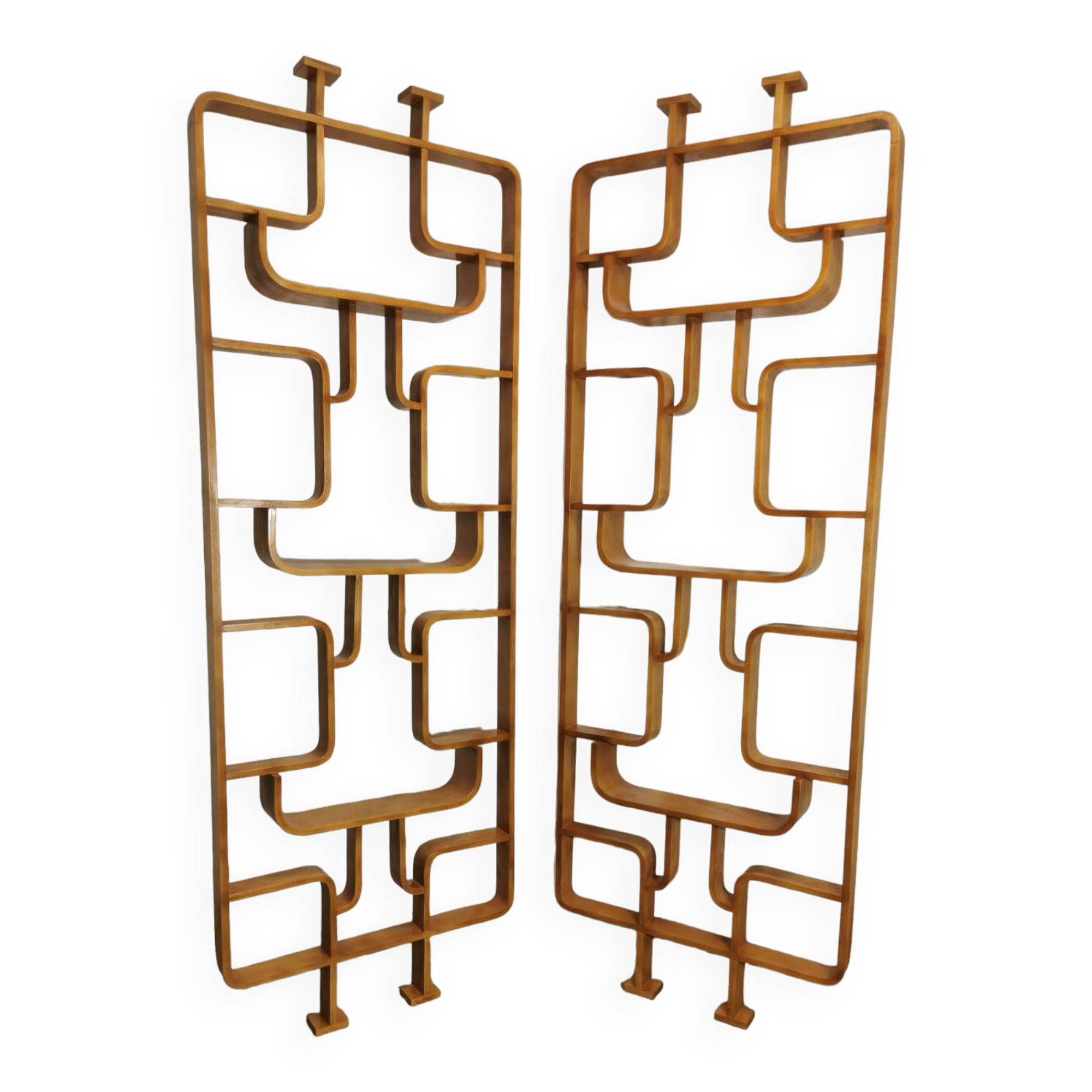 Room Dividers by Ludvik Volak for Drevopodnik Holesov, 1950s, Set of 2