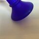 Pair of cobalt blue candle holders