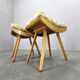 Pair of Mid-Century Maple Footstools, Czechoslovakia 1960s