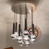 Lustre cascade 15 feux de Raak Hollande. 1960