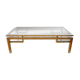 Jansen House coffee table by Guy Lefèvre steel glass 1970