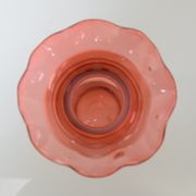 Art Czech glass vase, by Glasswork Novy Bor, 1950s