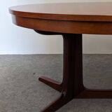 Baumann extendable oval table, 70s-80s