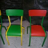Set of 4 small school chairs