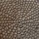 Vintage woven rope and rattan coffee table with 4 stools