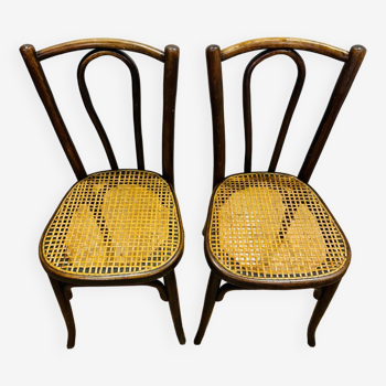 Chaises cannées Baumann