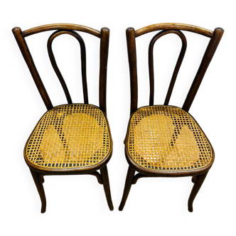 Chaises cannées Baumann