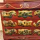 Cabinet bibliothéque Venitien style Louis XV en bois laqué