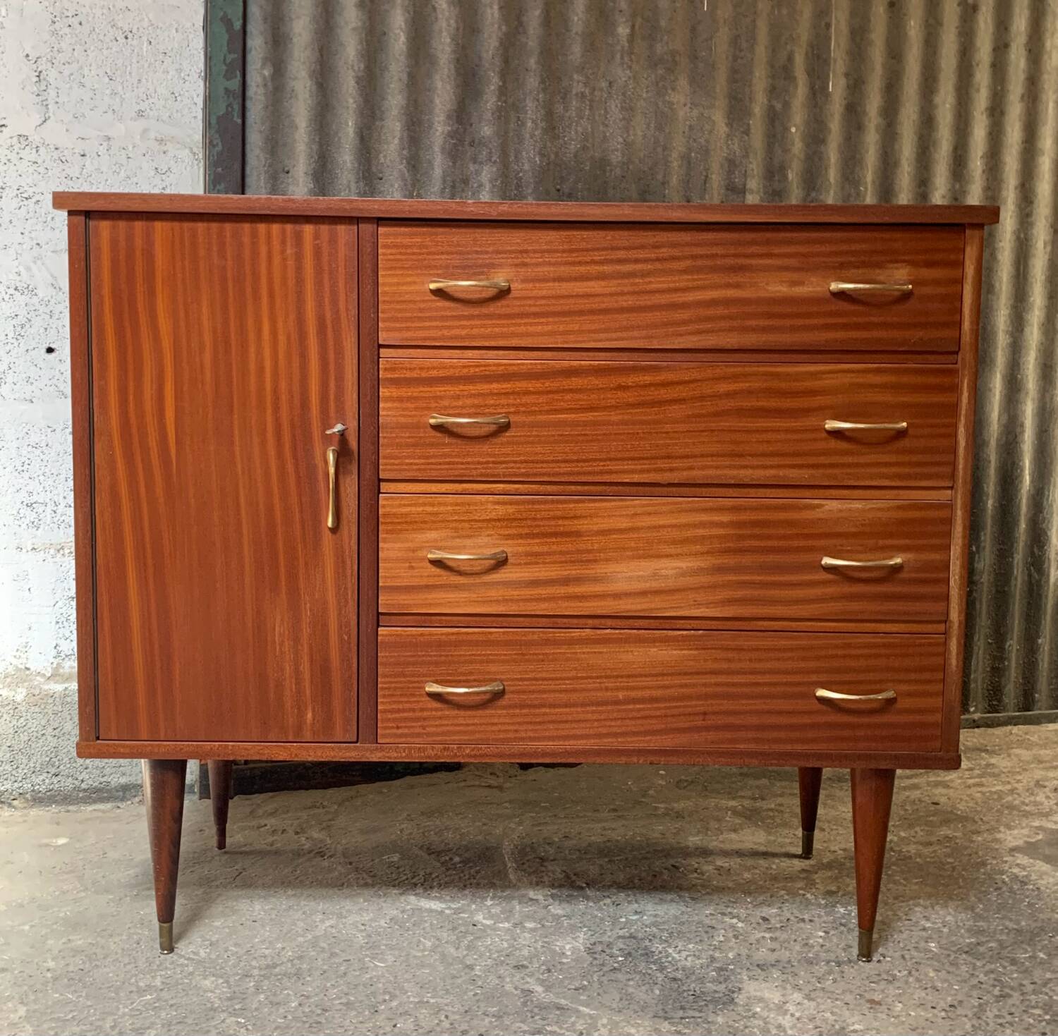Vintage Scandinavian style chest of drawers
