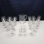 Prlncess House Heritage 30 Piece Etched Crystal Stemware Set