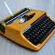 Nogamatic 400 yellow typewriter by Brother, 70s