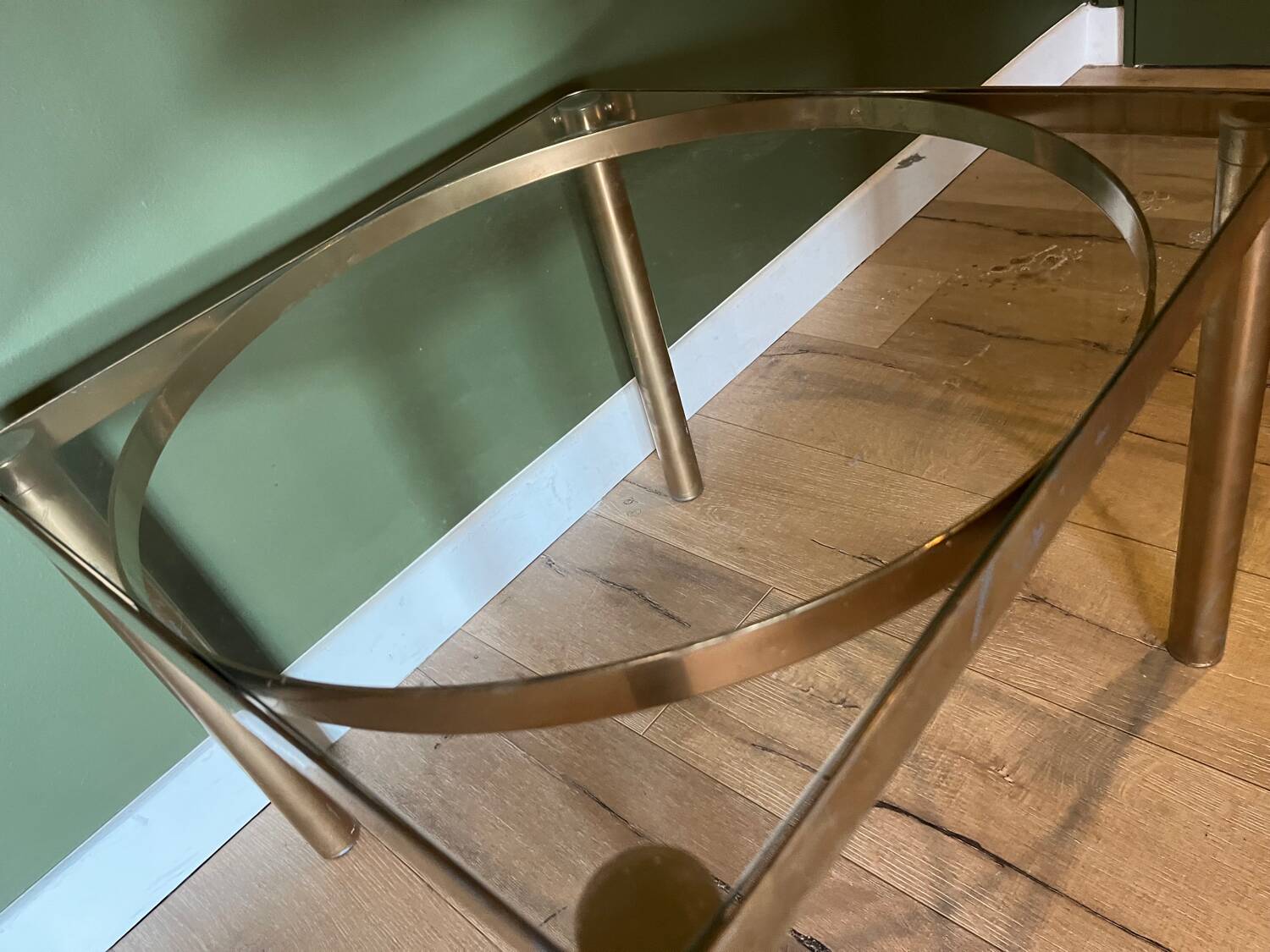 Vintage gold coffee table