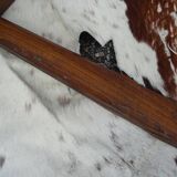 Brutalist bench in solid wood