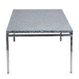 Table basse en granite et acier chromé, Danois