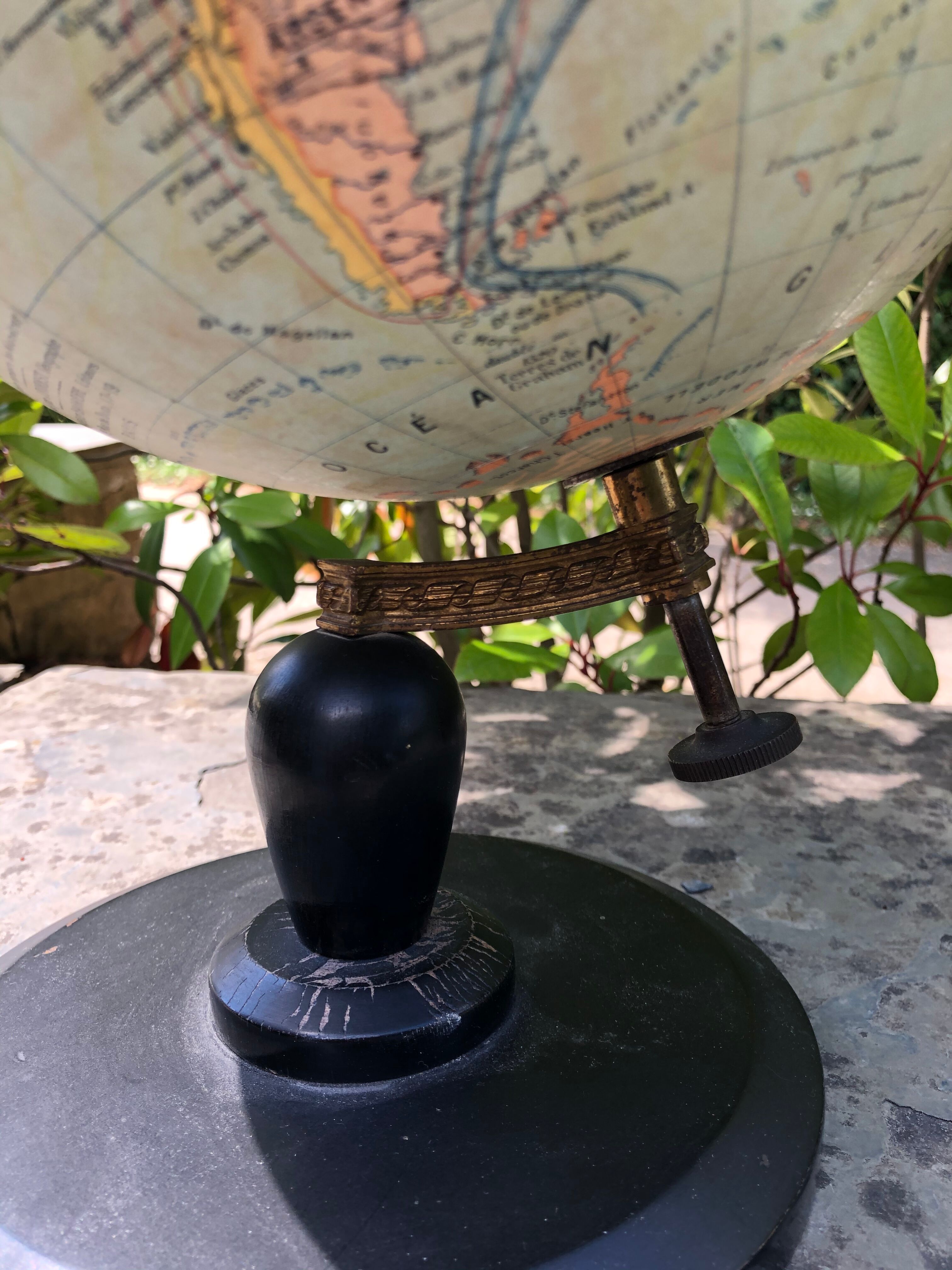 World map world globe nineteenth