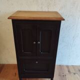 Sideboard, sideboard in black painted wood