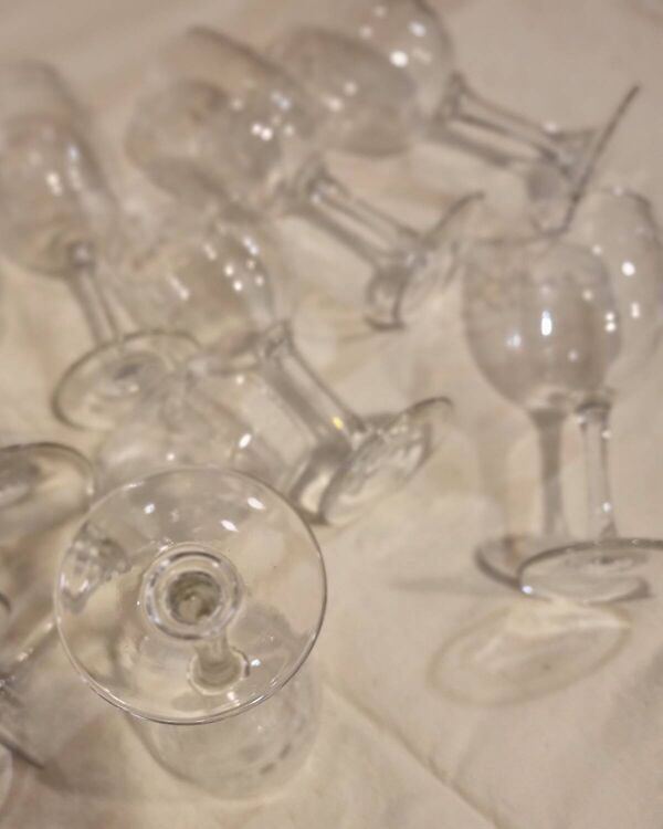 Set de 9 verres décor muguet