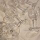 Set of 9 glasses decorated with lily of the valley