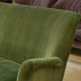 Green velvet canapé 1960s