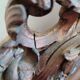 Old pediment mirror
