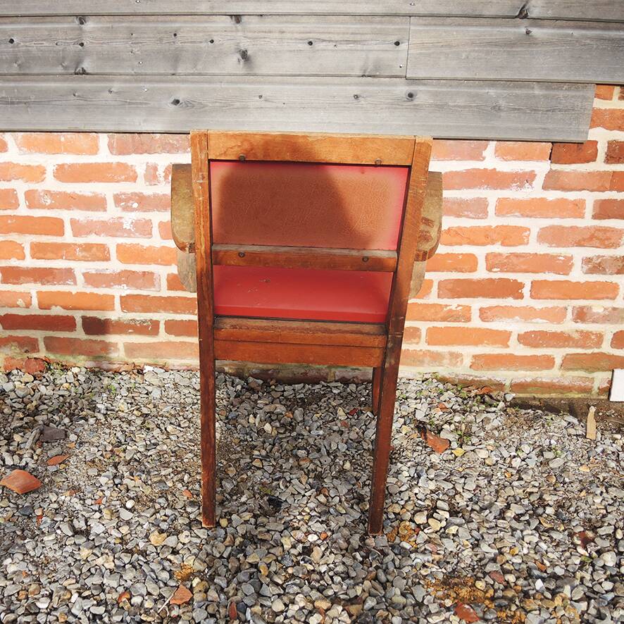 Old Bridge Armchair in Red Skai
