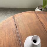 Round folding pine table mountain furniture