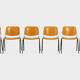 Lot de 6 chaises dsc 106 par G. Piretti pour Castelli - Circa 1960