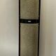 Floor lamp 60s rosewood and granite resin totem