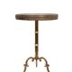 Table d'appoint en bois marqueté italien des années 1950, style mid-century modern.