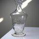 Small antique decanter in engraved Bohemian crystal, early 20th century.