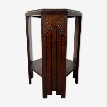 Art deco mahogany side table