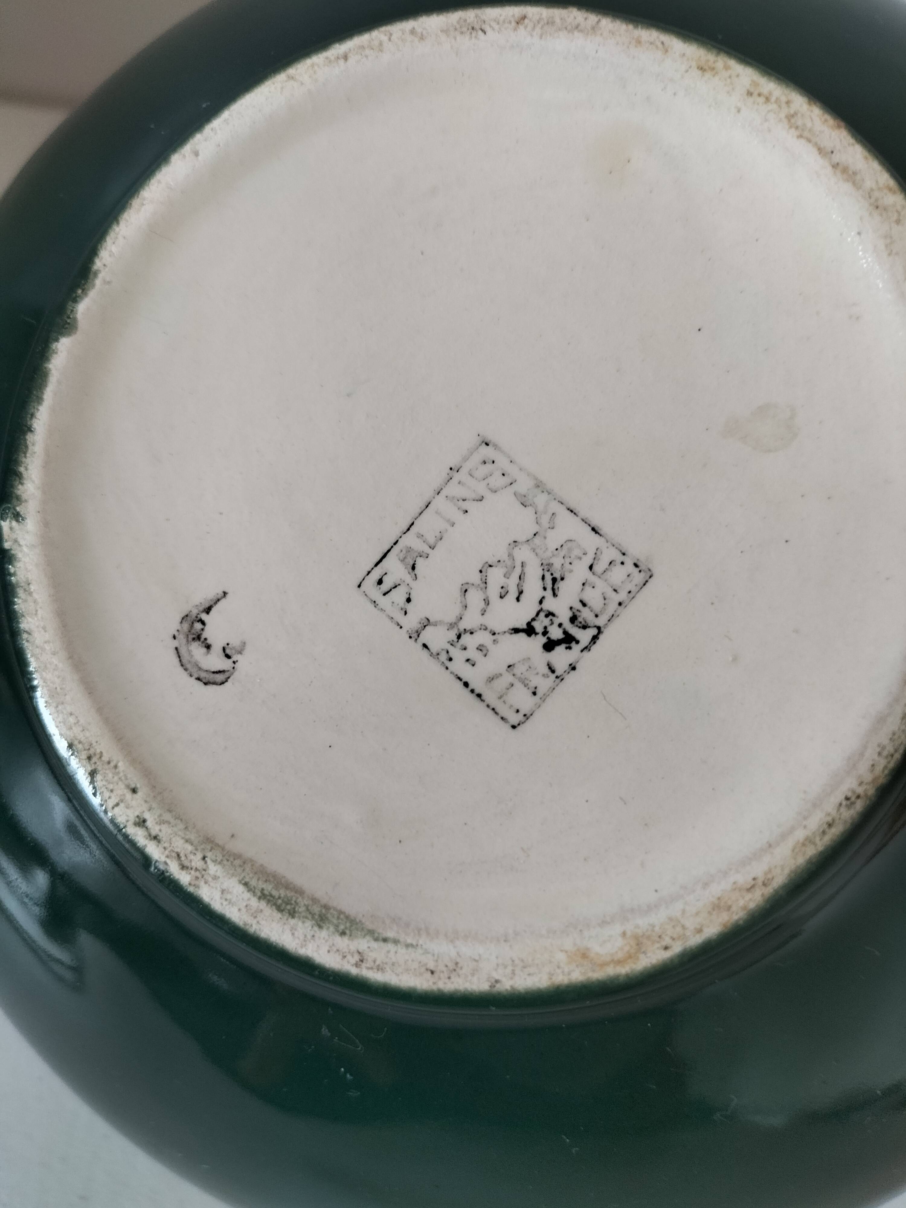 Salins art deco earthenware teapot