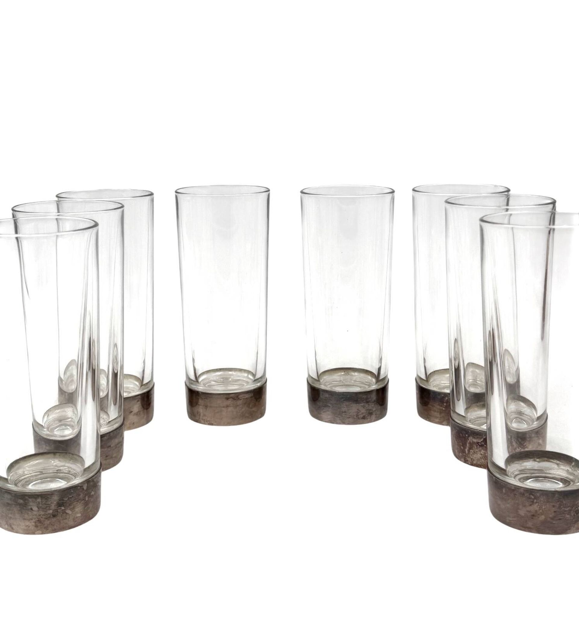 Hollywood Regency silverplate cocktail set, Italy 1970s