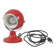 Vintage red “metal” ball lamp